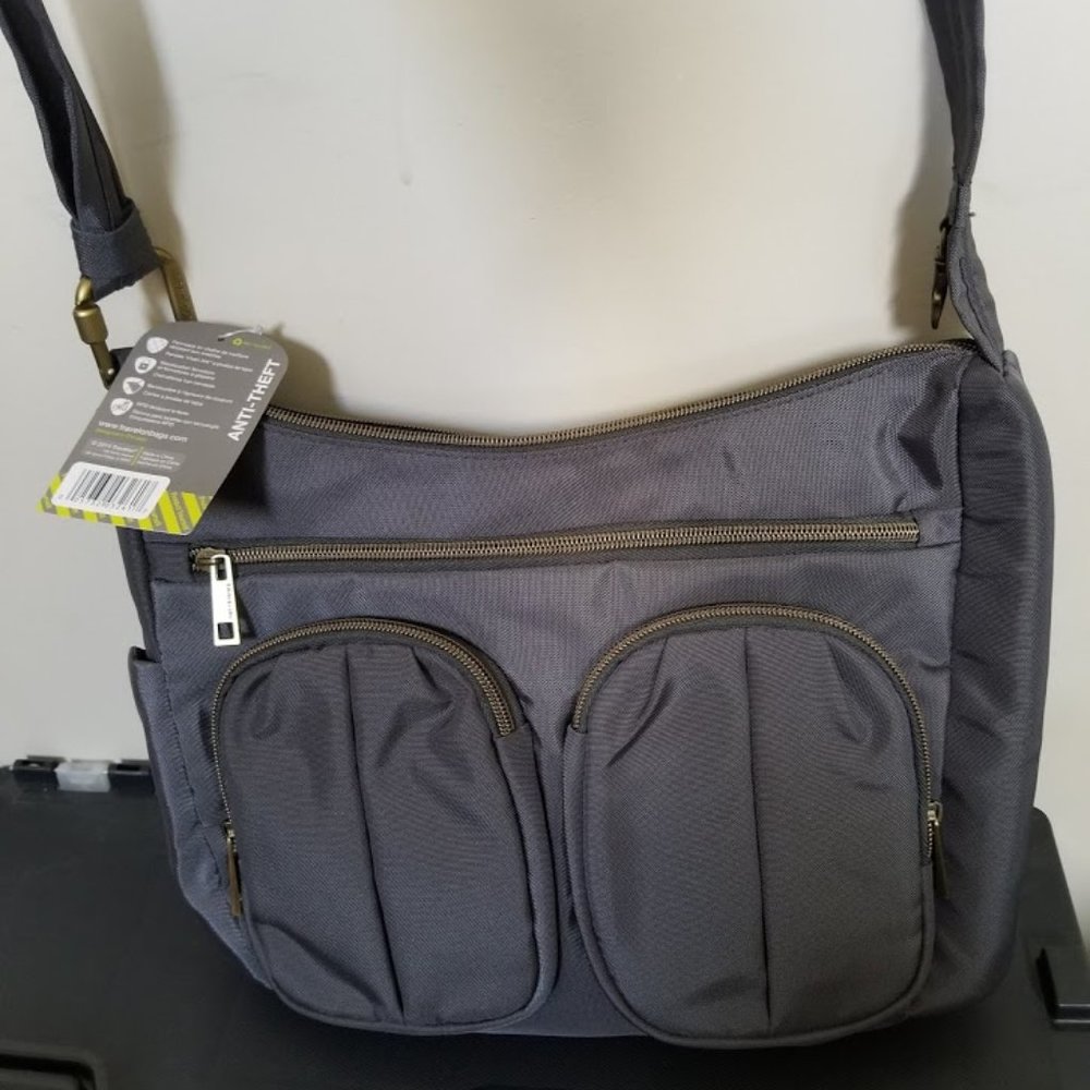 Travelon Anti-Theft Gray Purse & Wallet Set - NWT